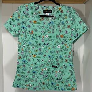 NWT Koi Leslie Bird Cage scrub top
